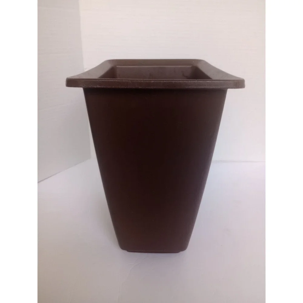 Vintage Rubbermaid 2952 Brown Wastebasket Garbage Trash Can Bin Retro MCM
